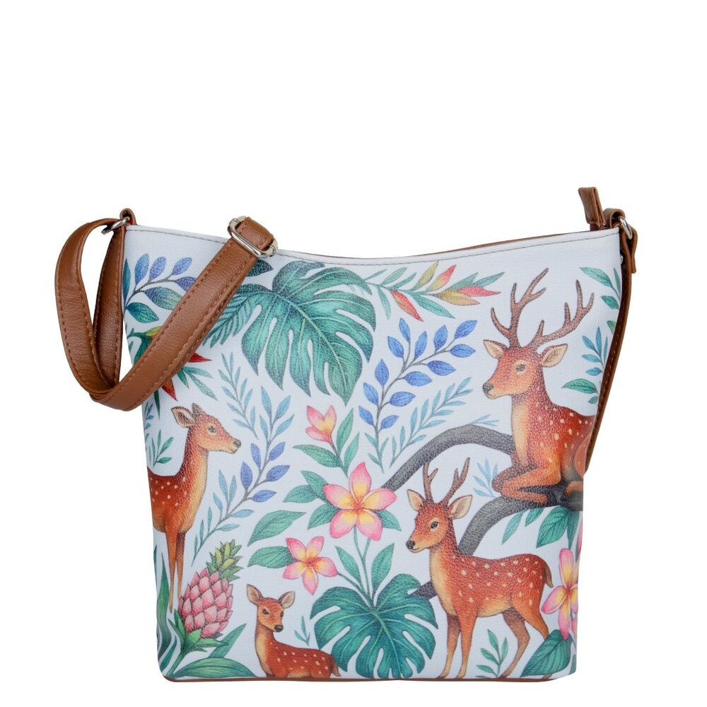 Printed Vegan  Leather Crossbody Bag –Sling & Shoulder Bag for Women-Daily Use